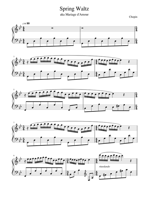 Spring Waltz (Mariage d'Amour) - Chopin