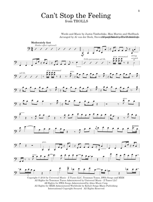 Can't Stop The Feeling - The Piano Guys, Justin Timberlake (Cello Solo)
