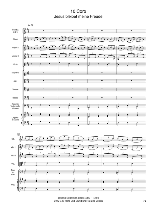 BWV 147 - J.S. BACH - 10 Jesus bleibet meine freude