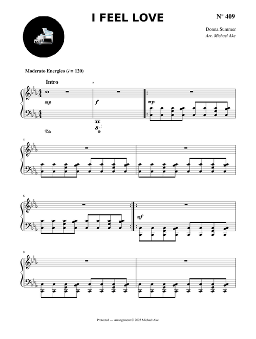 I Feel Love (Piano Version) – Donna Summer