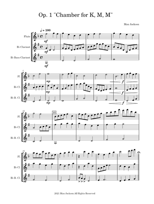 Op. 1 chamber