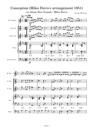 Conception – George Shearing Sheet Music with Chords for Piano (Jazz ...