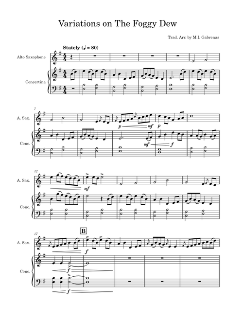 The foggy dew – Misc Traditional The Foggy Dew