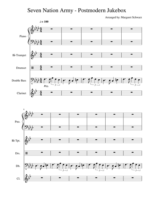 Seven Nation Army - Postmodern Jukebox Clarinet/Trumpet