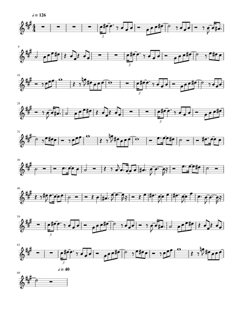 Animal Crossing K.K Bossa Alto Sax Arrangement