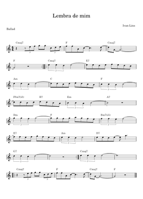 Free Ivan Lins sheet music | Download PDF or print on Musescore.com