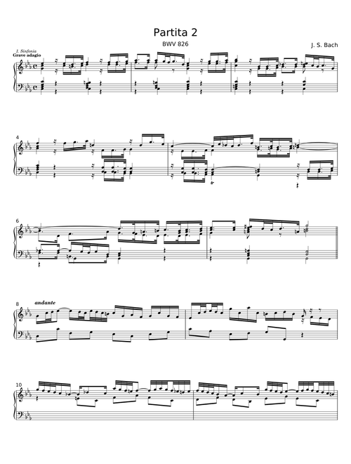 Partita in C minor, BWV 826 - Johann Sebastian Bach