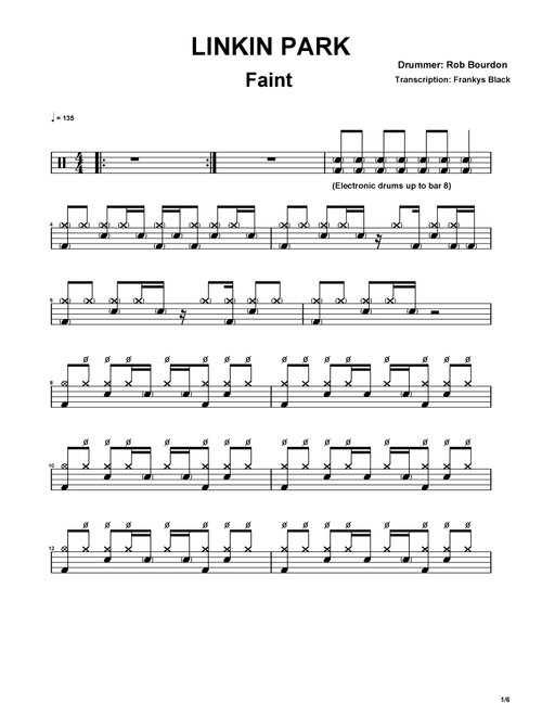 Faint (Arr. Frankys Black) - Linkin Park (Drums)