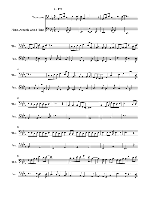 EarthBound - Pollyanna for Trombone