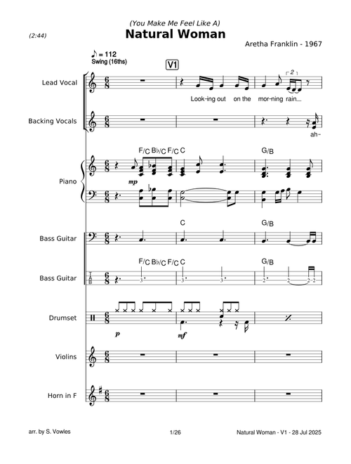 (You Make Me Feel Like) A Natural Woman (Aretha Franklin)