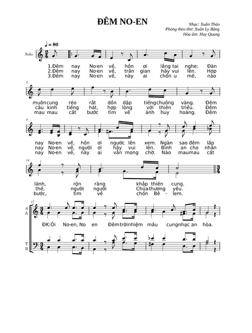 Đêm No-en – Lm. Xuân Thảo