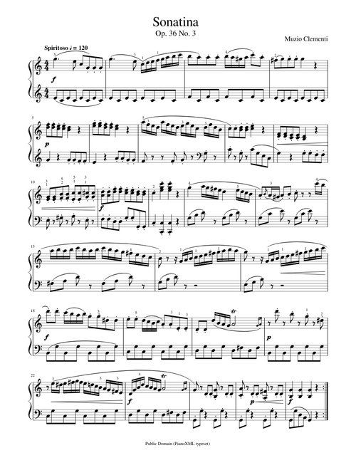 Clementi Sonatina No 3 Op 36
