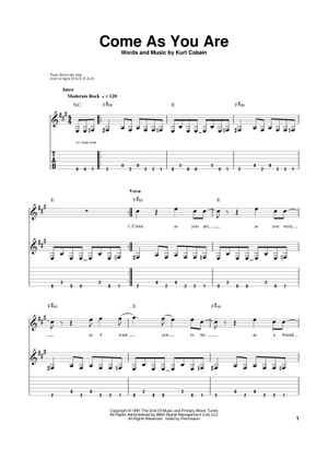 Play Official version of Drain you sheet music by Nirvana Play Official version of Drain you sheet music by Nirvana