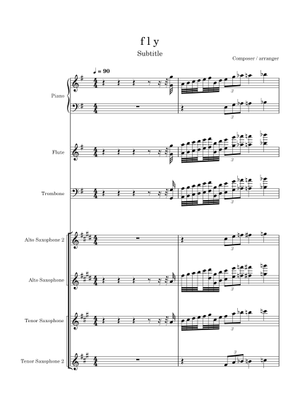 F-L-Y – スペクトラム] (FLY by Spectrum) Sheet Music for Piano