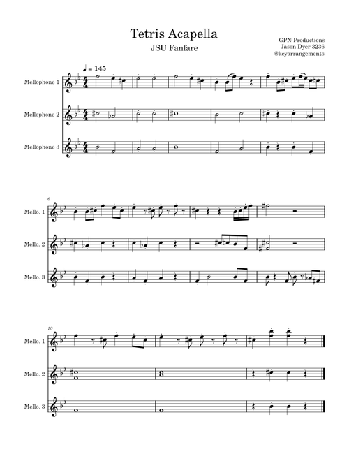 Tetris Acapella Fanfare