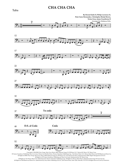 Cha Cha Cha (Arr. Matheus Felix) - Bruno Mars (Tuba Solo)