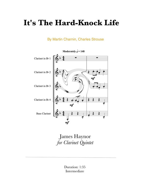 It's The Hard-knock Life (Arr. James Haynor) - Martin Charnin, Charles Strouse (Woodwind Ensemble)