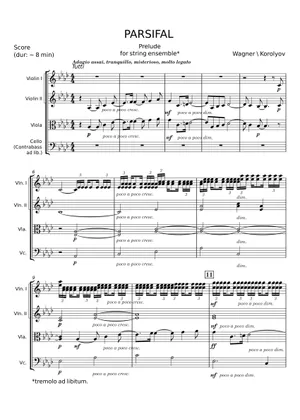 Parsifal WWV111. Partitura In Ottavo Eulenburg, R - La Stanza Della Musica