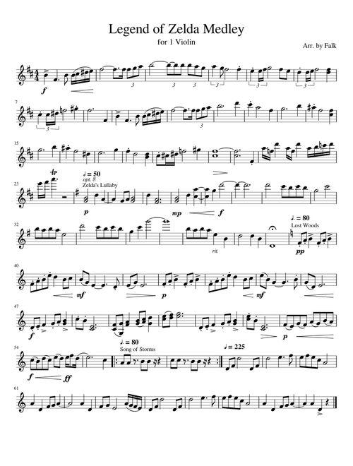 Legend of Zelda Medley Violin