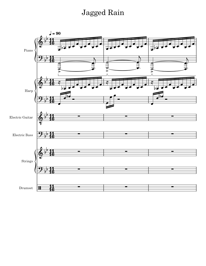 Walter Ralts Jagged Rain - Walter Ralts Sheet Music for Piano, Guitar, Bass guitar ...