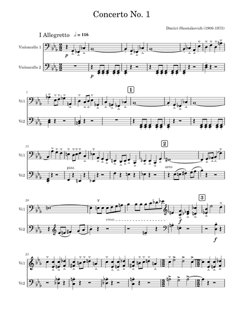 Shostakovich Cello Concerto No. 1