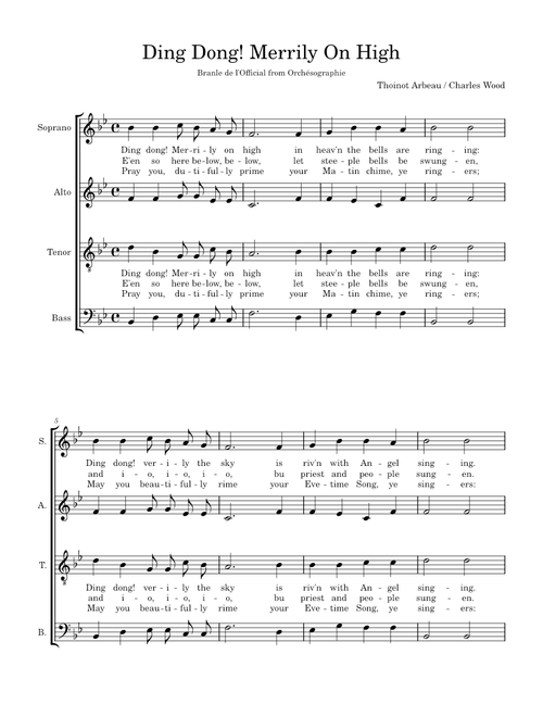 Ding Dong! Merrily On High! – Misc Traditional