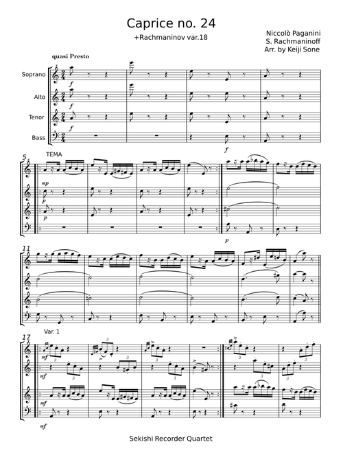 Caprice No. 24 - Niccolò Paganini
