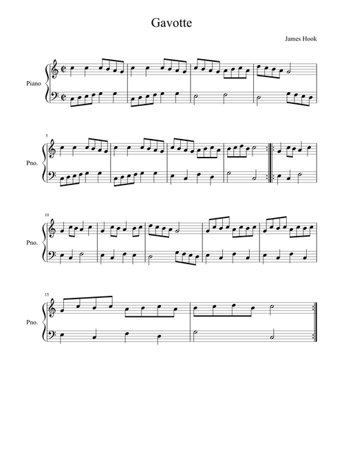 Gavotte - James Hook