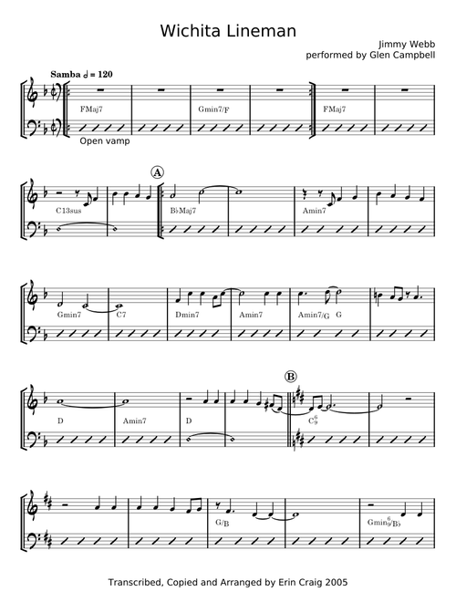 Wichita lineman - Jimmy Webb