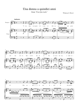 Così fan tutte: Overture - Wolfgang Amadeus Mozart Sheet