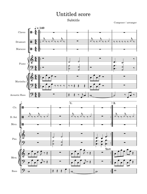 att48 sheet music arranged by enavpham