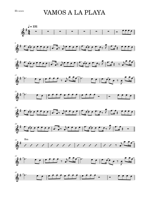 VAMOS A LA PLAYA (alto sax rmx)