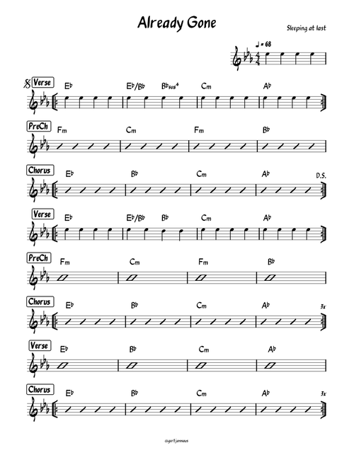 Already Gone - Sleeping at last