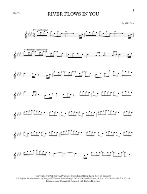River Flows In You - Yiruma (Flute Solo)