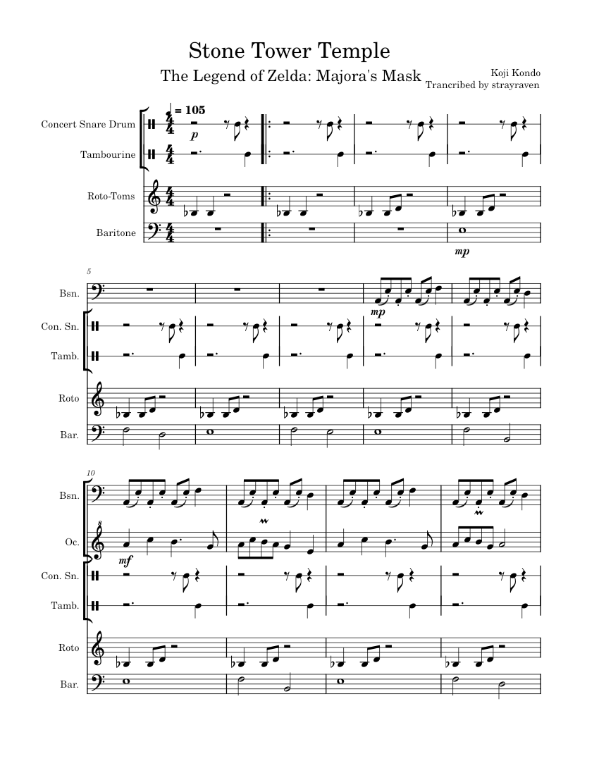 Stone Tower Temple – Koji Kondo The Legend of Zelda: Majora's Mask