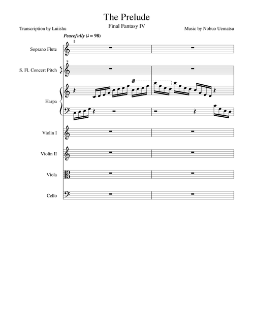 FInal Fantasy IV (Complete) sheet music by Luiishu | Play, print