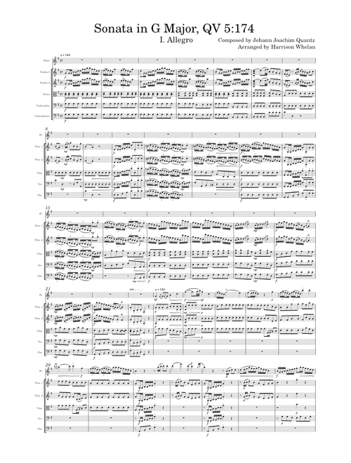 Flute Sonata in G major, QV 5:174
