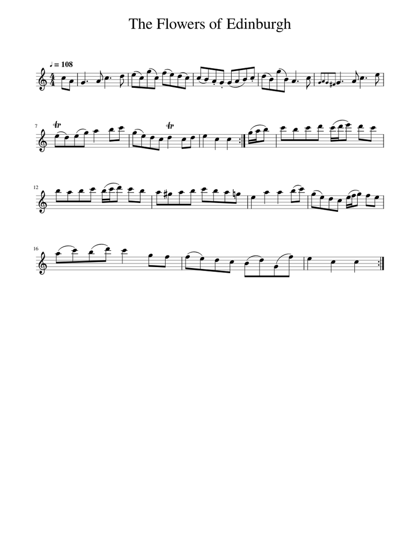 The Flowers of Edinburgh Sheet music for Piano (Solo)