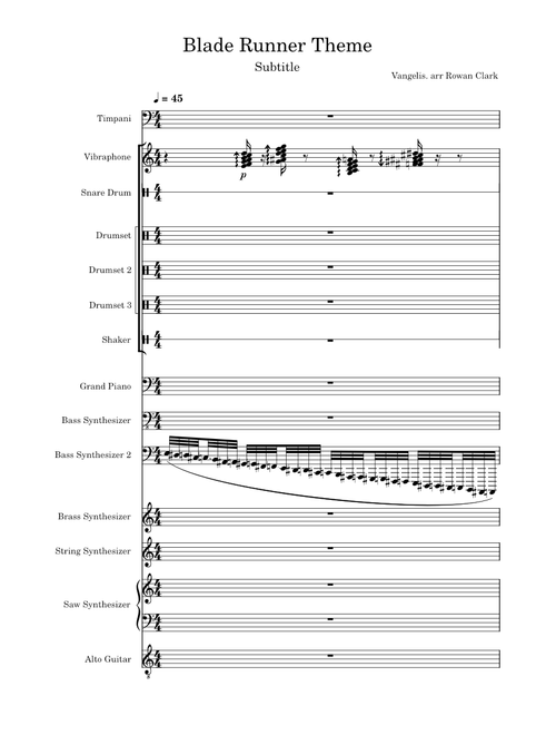 Blade runner theme – Vangelis Blade Runner Theme – Vangelis