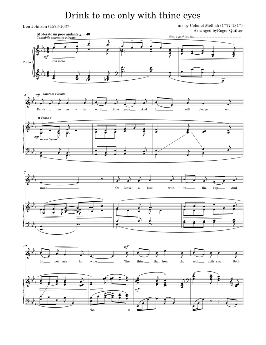 quilter-roger-drink-to-me-only-with-thine-eyes-sheet-music-for-piano