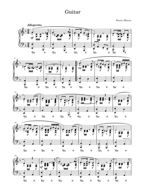Oh guitar – Enrico Macias