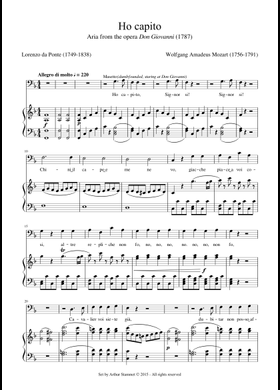 Free Don Giovanni, K.527 by Wolfgang Amadeus Mozart sheet music