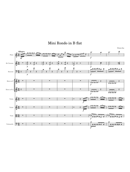 Mini Rondo in B flat - Owen Liu