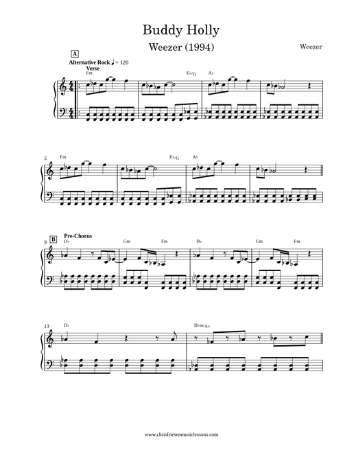 Buddy holly – Weezer Buddy Holly