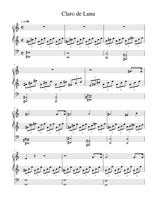 Claro de luna - Beethoven