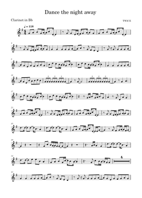 Free Dance The Night Away by TWICE sheet music | Download PDF or