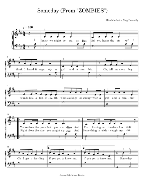 Someday (from Disney's Zombies) – Dustin Burnett