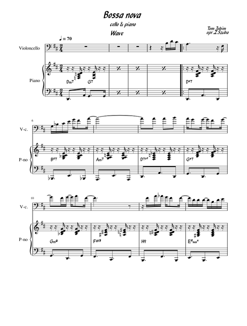 Wave – Antônio Carlos Jobim Bossa_nova