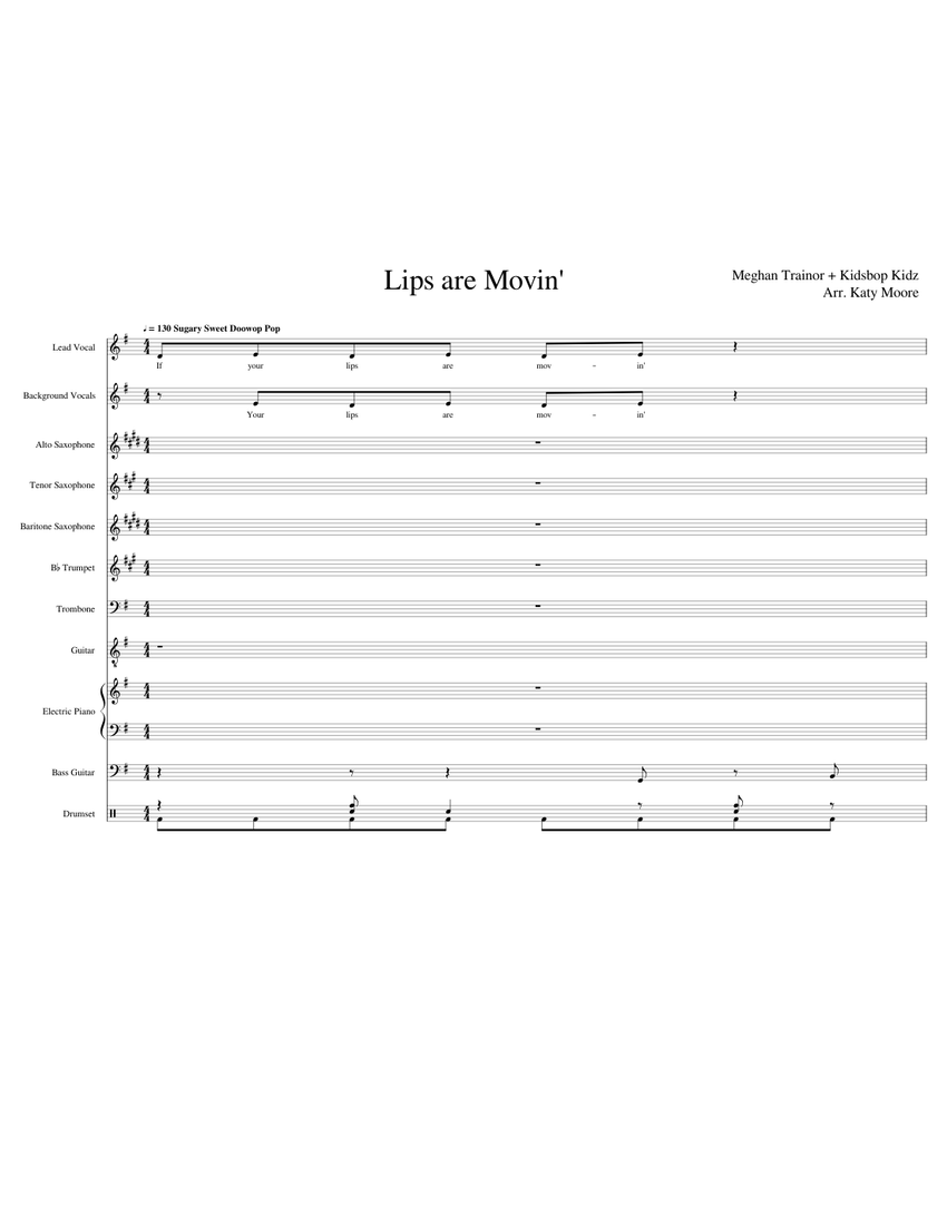 Lips are Movin' (You Lips are Lyin') Sheet music for Piano, Trombone