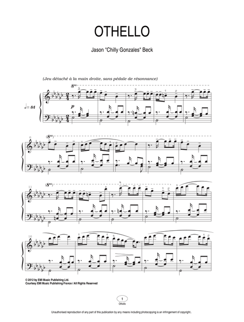 Chilly Gonzales sheet music by milky514hikar | Play, print, and